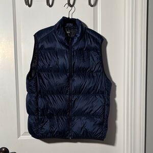 Uniqlo Men's Dark Blue Puffer Vest